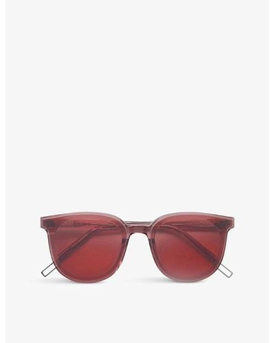 Gentle Monster Mamars-wc1 Square-frame Acetate Sunglasses - Pink