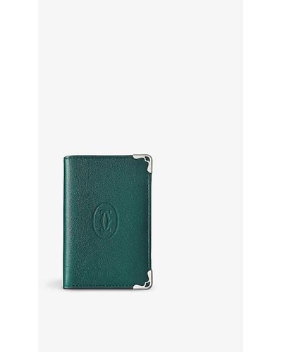 Cartier Must De Leather Card Holder - Green