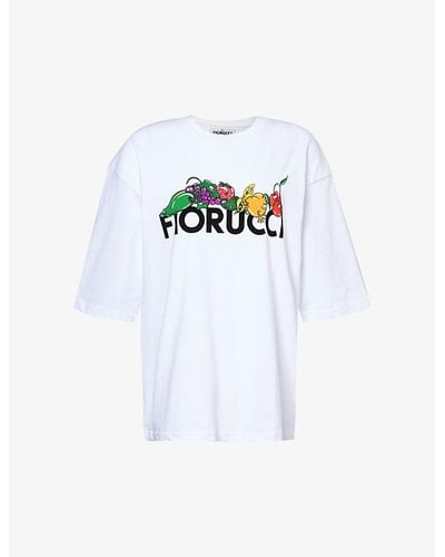 Fiorucci Fruit Logo-print Cotton-jersey T-shirt - White