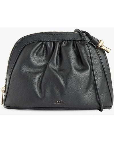 A.P.C. Bourse Ninon Faux Leather Cross-body Bag - Black
