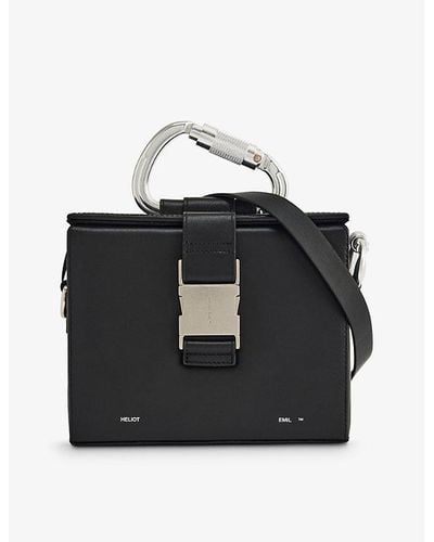 HELIOT EMIL Carabiner-clasp Leather Top-handle Bag - Black