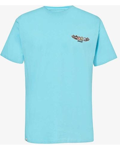 Boardies Graphic-print Relaxed-fit Cotton-jersey T-shirt - Blue