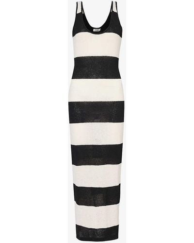 4th & Reckless Tulum -pattern Woven Maxi Dress - White