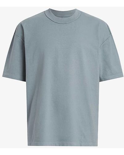AllSaints Isac Relaxed-fit Short-sleeve Organic-cotton T-shirt X - Blue