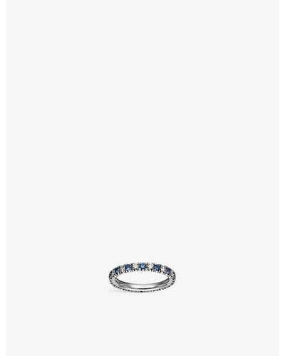 Cartier Etincelle De Diamond And Sapphire Wedding Band 2.6mm - White