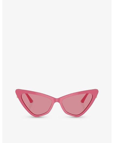 Jimmy Choo Jc5008 Cat-eye Acetate Sunglasses - Pink