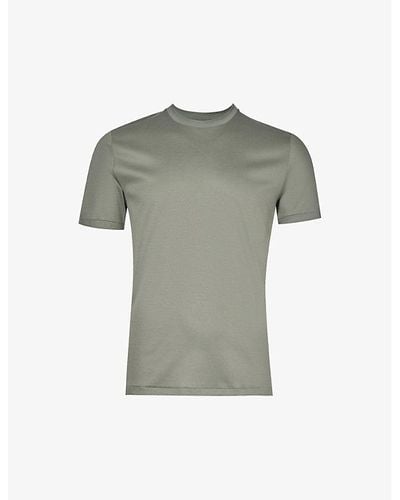 Zimmerli Sea Island Crew-neck Regular-fit Stretch-jersey T-shirt X - Grey