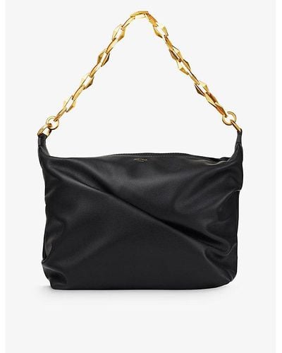 Jimmy Choo Diamond Soft Quilted Leather Hobo Bag - Black