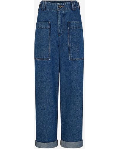 Soeur Thabor Straight-leg Mid-rise Jeans - Blue