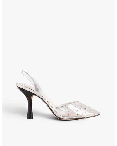 Ted Baker Larlar Diamante Sling-back Heels - White