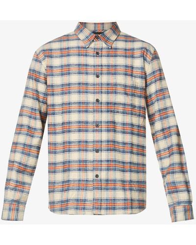 The Kooples Checked Button-up Cotton Shirt - Multicolor