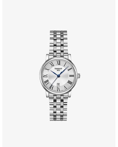 Tissot T1092103603300 Carson Stainless Steel Watch - White