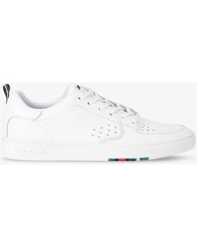 Paul Smith Cosmo Stripe Low-top Leather Trainers - White