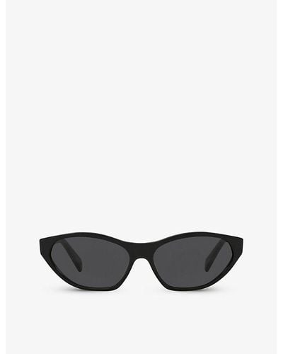 Celine Cl000371 Cl40251u Tortoiseshell Cat-eye Acetate Sunglasses - Black