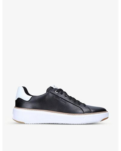 Cole Haan Grand Pro Topspin Leather Sneakers - Black