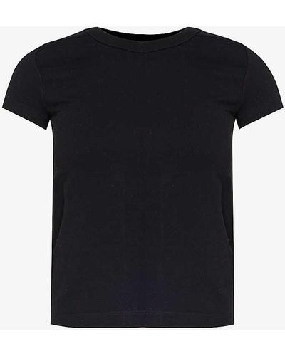 Rick Owens Short-sleeved Slim-fit Cotton-jersey T-shirt - Black