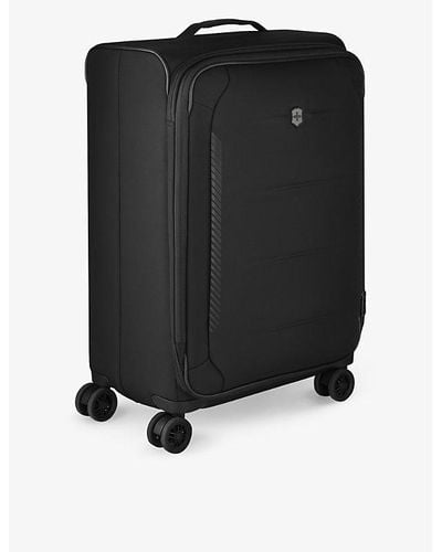 Victorinox Crosslight Medium Softside Recycled-polyester Suitcase - Black