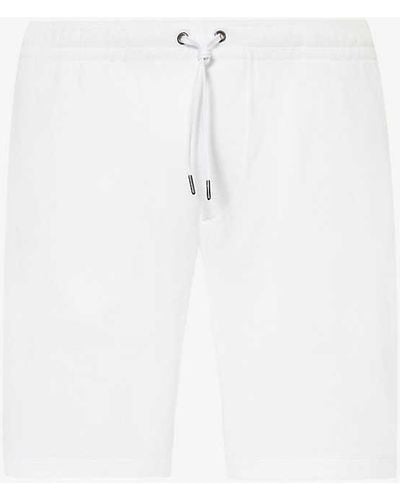Polo Ralph Lauren Brand-embroidered Terry-texture Cotton-blend Shorts Xx - White