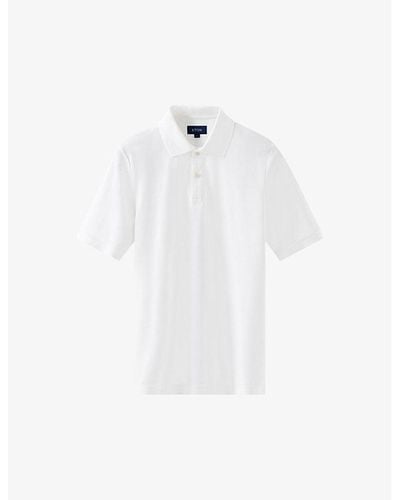 Eton Short-sleeved Regular-fit Cotton-piqué Polo Shirt Xx - White