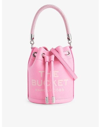 Marc Jacobs The Leather Mini Bucket Bag - Pink