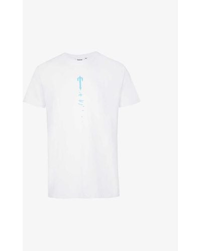 Trapstar X Dave Art Of War Logo-print Cotton-jersey T-shirt - White