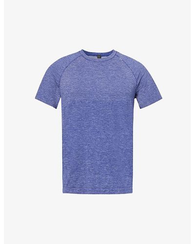 lululemon Metal Vent Tech Short-sleeve Cotton-blend T-shirt - Blue