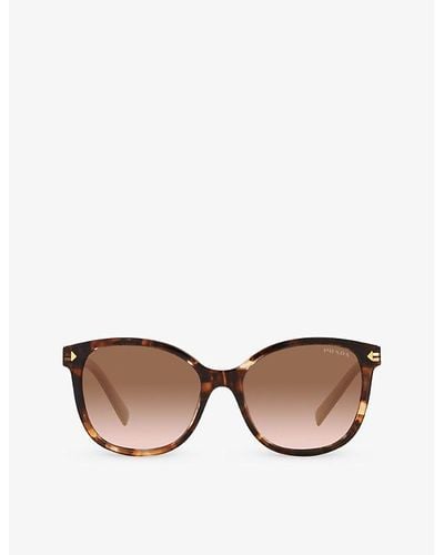 Prada Pr 22zs Square-frame Tortoiseshell Acetate Sunglasses - Brown