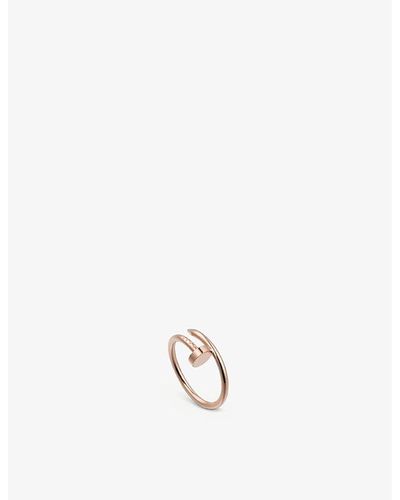Cartier Juste Un Clou Small 18ct Rose-gold Ring - White