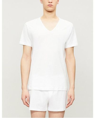 Sunspel Superfine Egyptian Cotton T-shirt - White