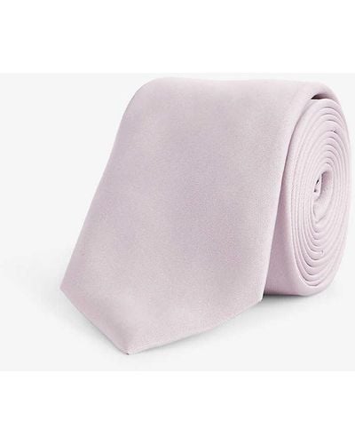 Paul Smith Small-blade Silk Tie - Pink