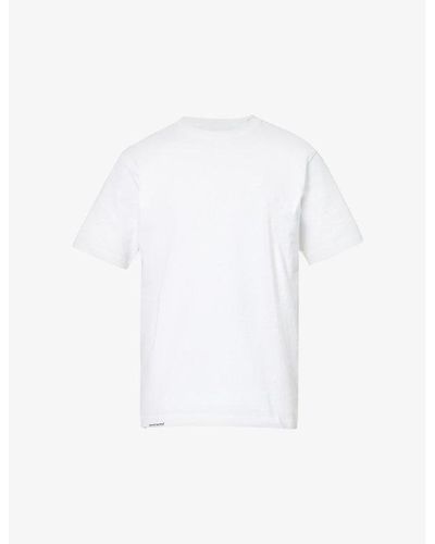 Aape One Point Logo-embroidered Cotton-jersey T-shirt X - White