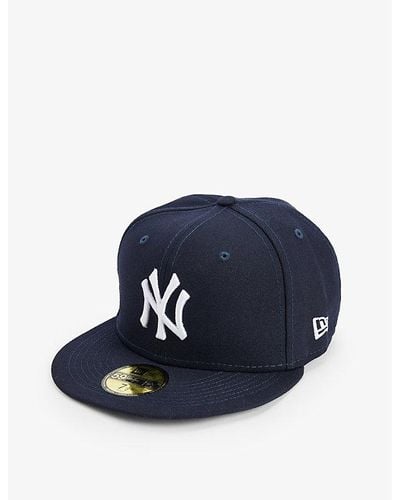 KTZ 59fifty New York Yankees Brand-embroidered Woven Baseball Cap - Blue