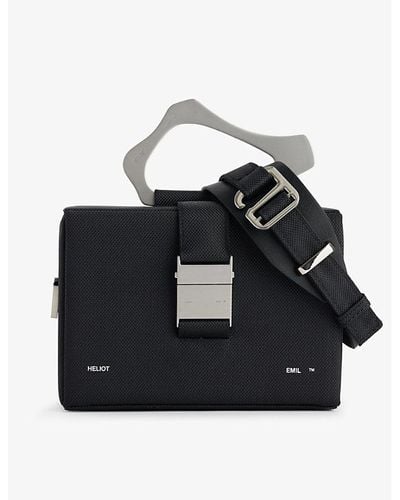 HELIOT EMIL Solely Silver-toned Hardware Woven Cross-body Bag - Black