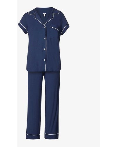 Eberjey Gisele Stretch-jersey Pyjama Set - Blue