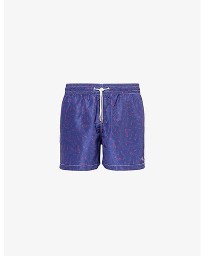 ARRELS Barcelona Richard Printed Swim Shorts - Blue