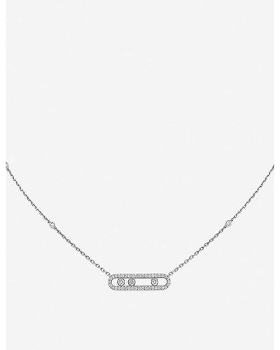 Messika Baby Move Pavé 18ct -gold And Diamond Necklace - Natural