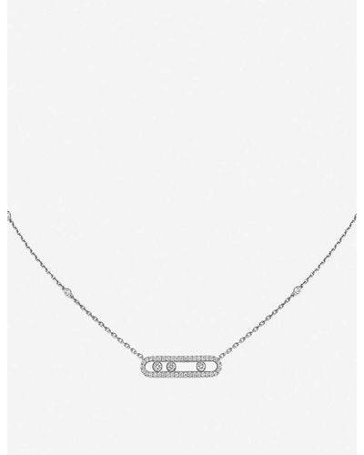 Messika Move Pavé 18ct White-gold And Diamond Necklace