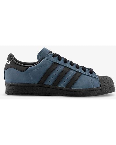 adidas Superstar 82 Leather Low-top Trainers - Blue