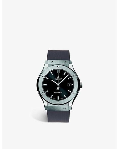 Hublot 511.nx.1171.lr Classic Fusion Titanium And Rubber Automatic Watch - Gray