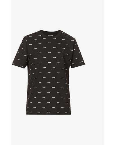 True Religion Logo-print Cotton-jersey T-shirt Xx - Black