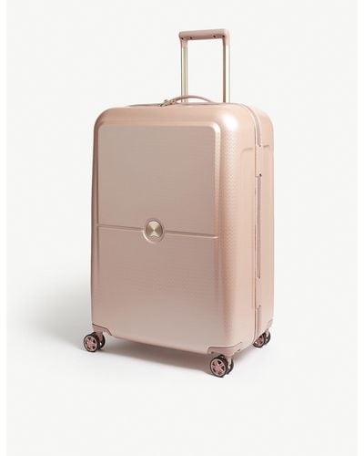 Delsey Peony Pink Turenne Four Wheel Suitcase - Multicolour