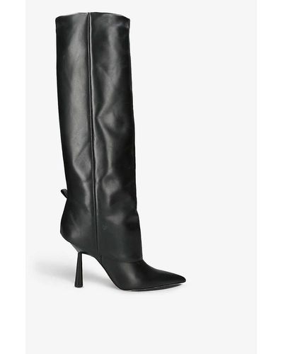 GIA COUTURE X Rosie Huntington-whiteley Rosie 31 Leather Heeled Boots - Black