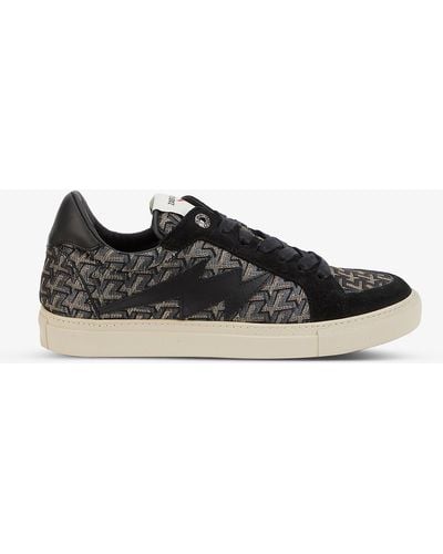 Zadig & Voltaire Zv1747 Board Leather Sneakers - Black