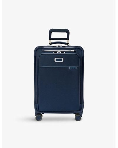 Briggs & Riley Essential Soft-shell 4-wheel Cabin Suitcase 55.9cm - Blue