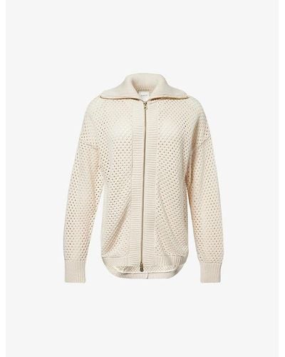 Varley Finn Knitted Cotton Jacket - Natural