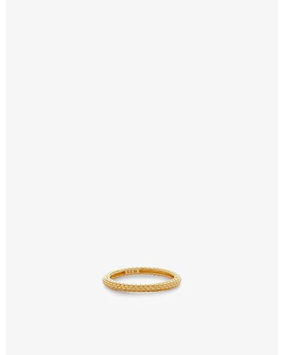 Monica Vinader Heirloom 18ct -plated Vermeil Sterling-silver Stacking Ring - Natural