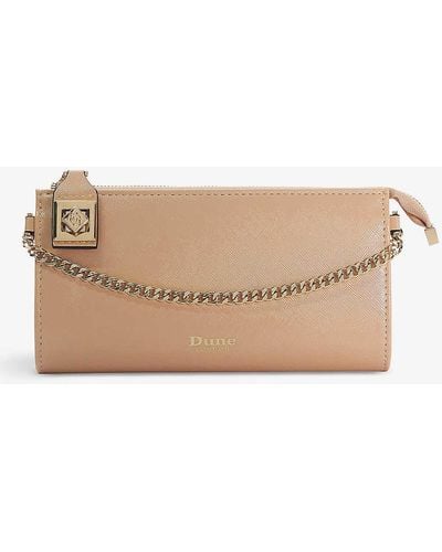 Dune Koining Large Faux-leather Purse - Natural