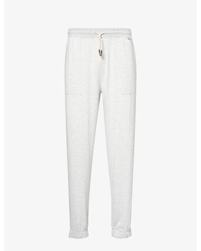 Paul Smith Drawstring-waistband Tapered-leg Regular-fit Stretch-jersey jogging Bottoms - White