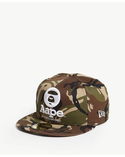 Aape New Era Ape Logo Wool Snapback Cap - Multicolour
