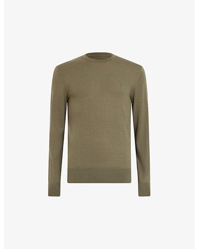 AllSaints Mode Merino Wool Sweater - Green